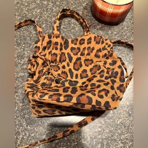 Baggu Bucket Leopard Print Bag